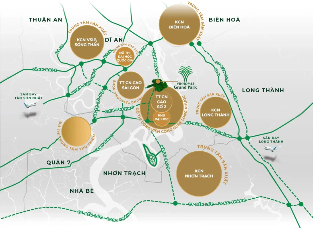 Map vinhomes grand park