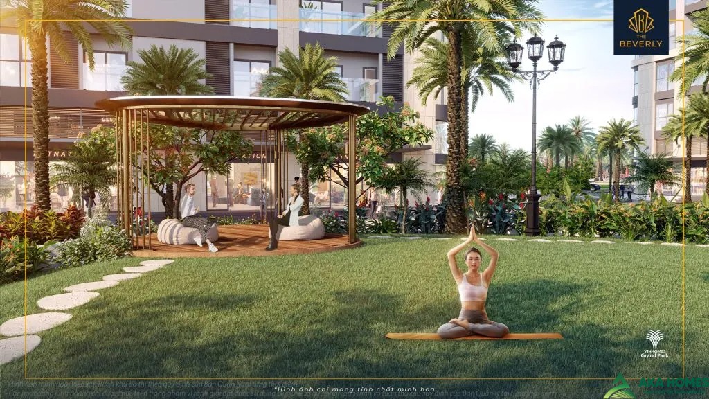 Sân thiền Yoga The Beverly Vinhomes Grand Park